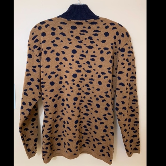 Vintage Cheetah Wool Pullover Sz 6/8 - Picture 3 of 4